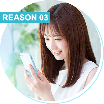 REASON 03 WEB予約・問診で待ち時間を極力削減
