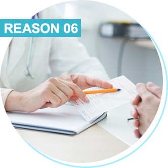 REASON 06 糖尿病専門医在籍 糖尿病の治療もお任せください